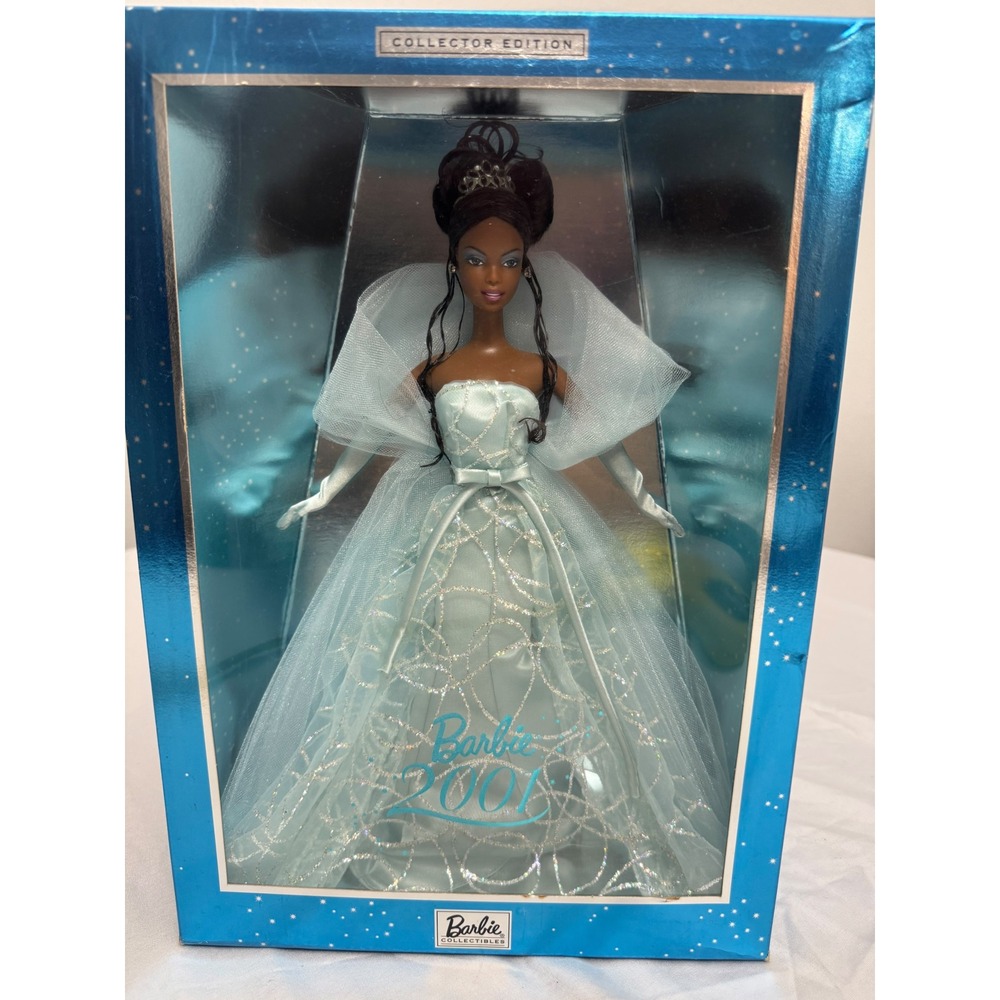 Mattel Barbie 2001 Collector Edition African American Doll Blue Gown 50305 NIB